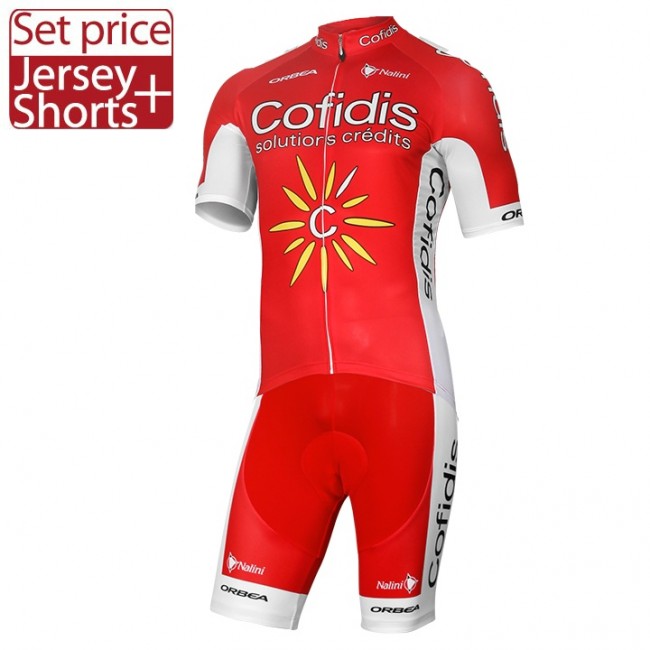 2017 Cofidis Fahrradbekleidung Satz Radtrikot Kurzarm+Kurz Radhose 2017 Cofidis Fahrradbekleidung Satz Radtrikot Kurzarm+Kurz Radhose