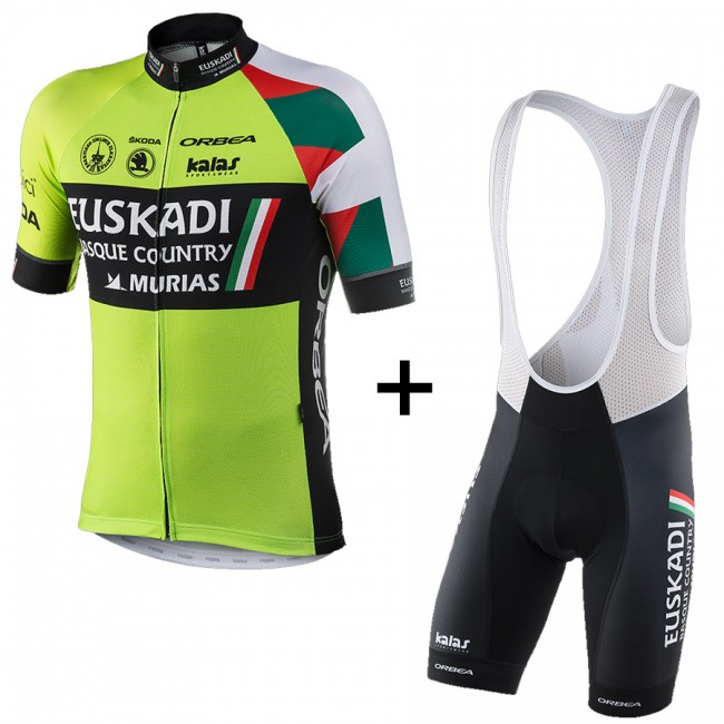 2017 Euskadi Fahrradbekleidung Satz Radtrikot Kurzarm+Kurz Trägerhose 2017 Euskadi Fahrradbekleidung Satz Radtrikot Kurzarm+Kurz Trägerhose