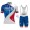 FDJ Pro 2017 Fahrradbekleidung Satz Radtrikot Kurzarm+Kurz Trägerhose