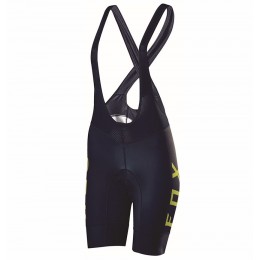 2017 Team FOX Damen Schwarz Gelb Kurz Trägerhose 2017 Team FOX Damen Schwarz Gelb Kurz Trägerhose