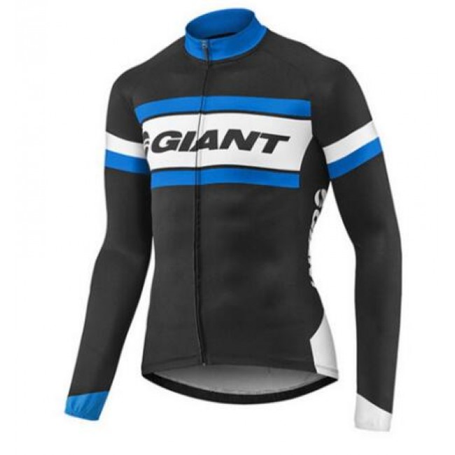 2017 Giant Blau Schwarz Radtrikot Langarm 2017 Giant Blau Schwarz Radtrikot Langarm