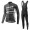 2017 Giant Fahrradbekleidung Satz Radtrikot Langarm+Lang Trägerhose Schwarz