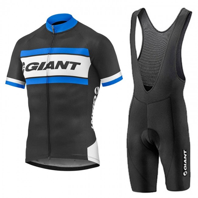 2017 Giant Blau Schwarz Fahrradbekleidung Satz Radtrikot Kurzarm+Kurz Trägerhose 2017 Giant Blau Schwarz Fahrradbekleidung Satz Radtrikot Kurzarm+Kurz Trägerhose
