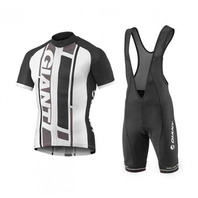 2017 Giant Schwarz Fahrradbekleidung Satz Radtrikot Kurzarm+Kurz Trägerhose 2017 Giant Schwarz Fahrradbekleidung Satz Radtrikot Kurzarm+Kurz Trägerhose
