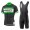 2017 Giant Grün Schwarz Fahrradbekleidung Satz Radtrikot Kurzarm+Kurz Trägerhose