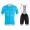 2017 Giordana Silber Line Blau Fahrradbekleidung Satz Radtrikot Kurzarm+Kurz Trägerhose