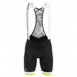 2017 Giordana Silber Line Schwarz-Gelb Kurz Trägerhose