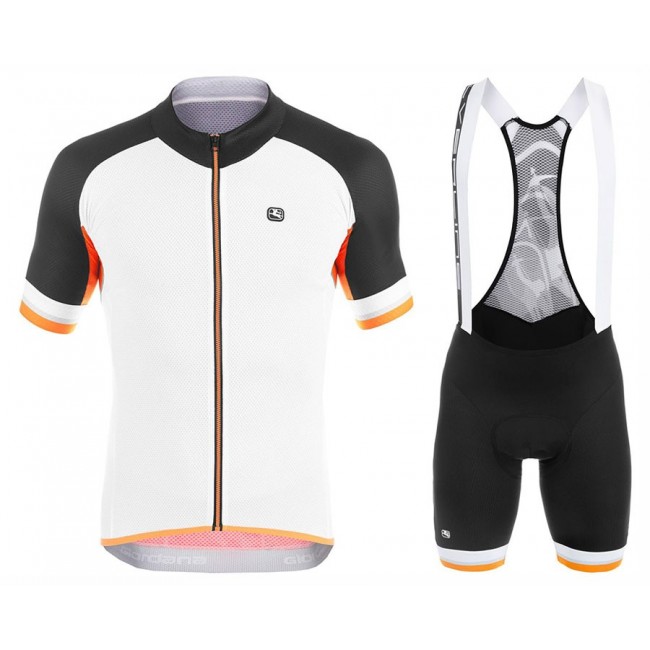 2017 Giordana Silber Line Weiß-Noir-orange Fahrradbekleidung Satz Radtrikot Kurzarm+Kurz Trägerhose 2017 Giordana Silber Line Weiß-Noir-orange Fahrradbekleidung Satz Radtrikot Kurzarm+Kurz Trägerhose