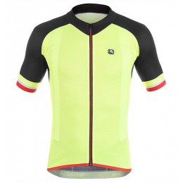 2017 Giordana Silber Line Schwarz-Gelb Radtrikot Kurzarm