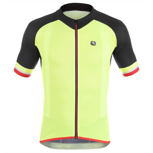 2017 Giordana Silber Line Schwarz-Gelb Radtrikot Kurzarm 2017 Giordana Silber Line Schwarz-Gelb Radtrikot Kurzarm