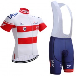 2017 IAM Fahrradbekleidung Satz Radtrikot Kurzarm+Kurz Trägerhose