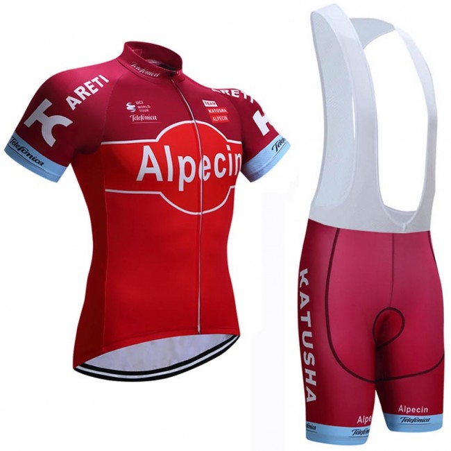 2017 KATUSHA Alpecin Fahrradbekleidung Satz Radtrikot Kurzarm+Kurz Trägerhose 2017 KATUSHA Alpecin Fahrradbekleidung Satz Radtrikot Kurzarm+Kurz Trägerhose