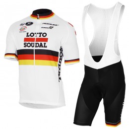 2017 LOTTO SOUDAL Germany Weiß Fahrradbekleidung Satz Radtrikot Kurzarm+Kurz Trägerhose 2017 LOTTO SOUDAL Germany Weiß Fahrradbekleidung Satz Radtrikot Kurzarm+Kurz Trägerhose