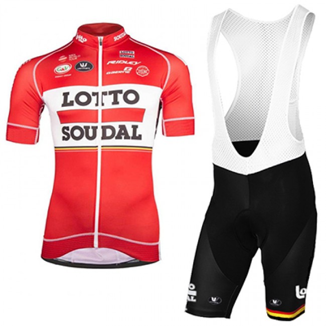 2017 LOTTO SOUDAL Fahrradbekleidung Satz Radtrikot Kurzarm+Kurz Trägerhose 2017 LOTTO SOUDAL Fahrradbekleidung Satz Radtrikot Kurzarm+Kurz Trägerhose