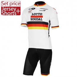 2017 LOTTO SOUDAL Germany Weiß Fahrradbekleidung Satz Radtrikot Kurzarm+Kurz Radhose 2017 LOTTO SOUDAL Germany Weiß Fahrradbekleidung Satz Radtrikot Kurzarm+Kurz Radhose