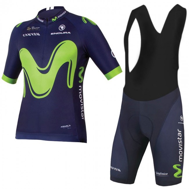 2017 Movistar Fahrradbekleidung Satz Radtrikot Kurzarm+Kurz Trägerhose 2017 Movistar Fahrradbekleidung Satz Radtrikot Kurzarm+Kurz Trägerhose
