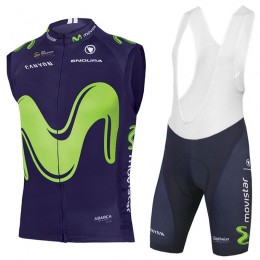 2017 Movistar ärmelloses Trikot+Kurz Tr 2017 Movistar ärmelloses Trikot+Kurz Tr
