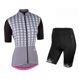 2017 Nalini PRO Optical Damen Grau Fahrradbekleidung Satz Radtrikot Kurzarm+Kurz Trägerhose 2017 Nalini PRO Optical Damen Grau Fahrradbekleidung Satz Radtrikot Kurzarm+Kurz Trägerhose
