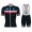 2017 France National Team Fahrradbekleidung Satz Radtrikot Kurzarm+Kurz Trägerhose