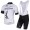 Quick Step Floors 2017 Weiß Fahrradbekleidung Satz Radtrikot Kurzarm+Kurz Trägerhose