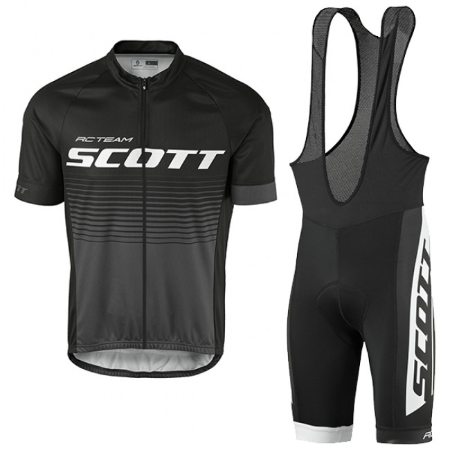 2017 Scott Rc Schwarz Grau Fahrradbekleidung Satz Radtrikot Kurzarm+Kurz Trägerhose 2017 Scott Rc Schwarz Grau Fahrradbekleidung Satz Radtrikot Kurzarm+Kurz Trägerhose