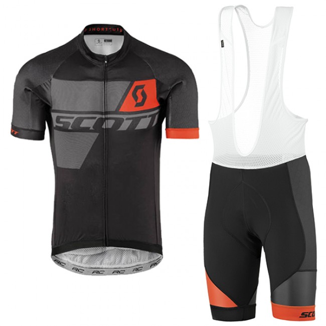 2017 Scott Schwarz Rot Fahrradbekleidung Satz Radtrikot Kurzarm+Kurz Trägerhose 2017 Scott Schwarz Rot Fahrradbekleidung Satz Radtrikot Kurzarm+Kurz Trägerhose