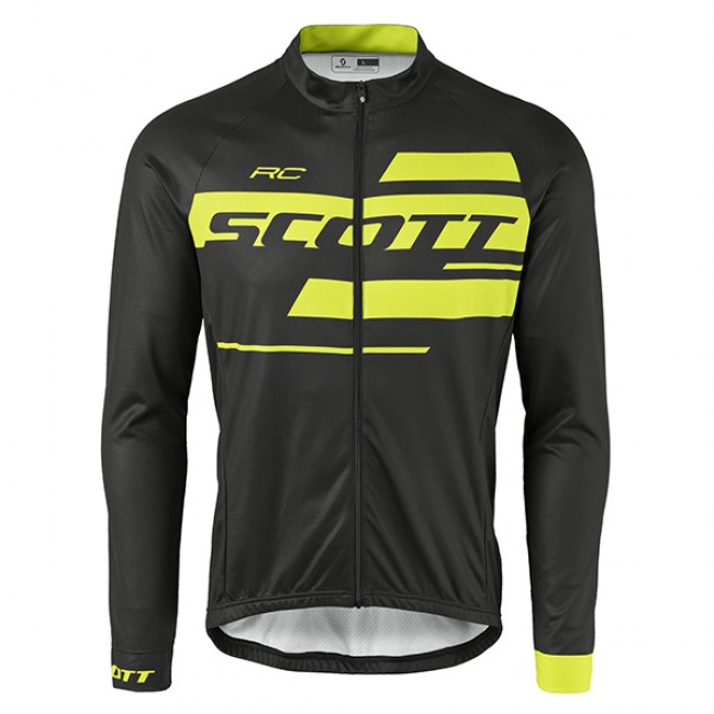 2017 Scott Rc Schwarz-Gelb Radtrikot Langarm 2017 Scott Rc Schwarz-Gelb Radtrikot Langarm