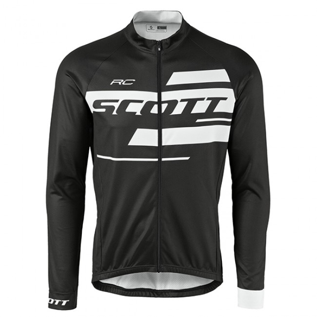 2017 Scott Rc Schwarz-Weiß Radtrikot Langarm 2017 Scott Rc Schwarz-Weiß Radtrikot Langarm