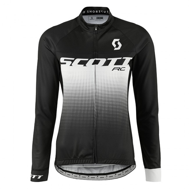 2017 Scott Rc Damen Schwarz Weiß Radtrikot Langarm 2017 Scott Rc Damen Schwarz Weiß Radtrikot Langarm