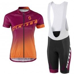 2017 Scott Damen orange violett Fahrradbekleidung Satz Radtrikot Kurzarm+Kurz Trägerhose 2017 Scott Damen orange violett Fahrradbekleidung Satz Radtrikot Kurzarm+Kurz Trägerhose