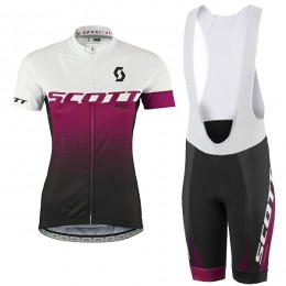 2017 Scott Damen Weiß violett Fahrradbekleidung Satz Radtrikot Kurzarm+Kurz Trägerhose 2017 Scott Damen Weiß violett Fahrradbekleidung Satz Radtrikot Kurzarm+Kurz Trägerhose