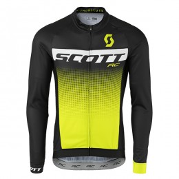 2017 Scott Rc Schwarz Weiß Gelb Radtrikot Langarm 2017 Scott Rc Schwarz Weiß Gelb Radtrikot Langarm