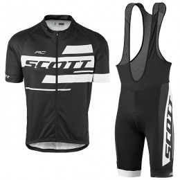 2017 Scott Rc Schwarz-Weiß Fahrradbekleidung Satz Radtrikot Kurzarm+Kurz Trägerhose 2017 Scott Rc Schwarz-Weiß Fahrradbekleidung Satz Radtrikot Kurzarm+Kurz Trägerhose