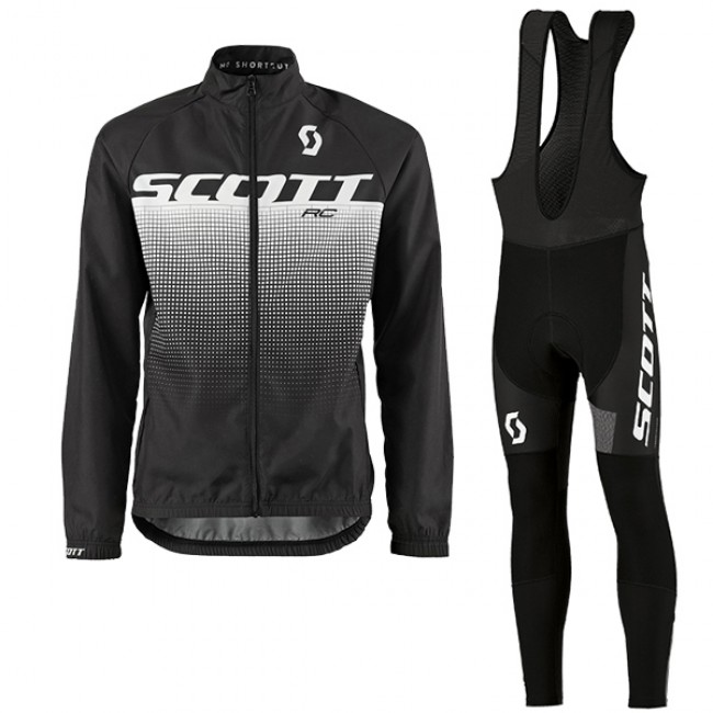 2017 Scott Rc Weiß-noir Fahrradbekleidung Satz Radtrikot Langarm+Lang Trägerhose 2017 Scott Rc Weiß-noir Fahrradbekleidung Satz Radtrikot Langarm+Lang Trägerhose