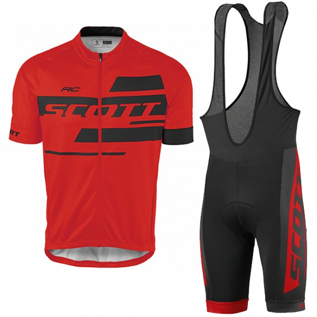 2017 Scott Rc Rot Fahrradbekleidung Satz Radtrikot Kurzarm+Kurz Trägerhose 2017 Scott Rc Rot Fahrradbekleidung Satz Radtrikot Kurzarm+Kurz Trägerhose