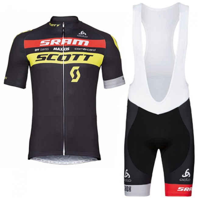 2017 Scott Odlo Fahrradbekleidung Satz Radtrikot Kurzarm+Kurz Trägerhose 2017 Scott Odlo Fahrradbekleidung Satz Radtrikot Kurzarm+Kurz Trägerhose