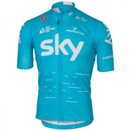 2017 Sky Pro Radtrikot Kurzarm Blau 2017 Sky Pro Radtrikot Kurzarm Blau