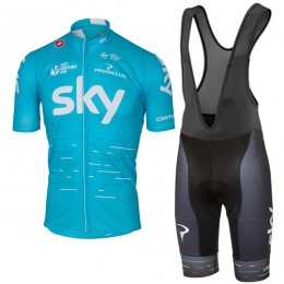2017 Sky Pro Fahrradbekleidung Satz Radtrikot Kurzarm+Kurz Trägerhose 2017 Sky Pro Fahrradbekleidung Satz Radtrikot Kurzarm+Kurz Trägerhose