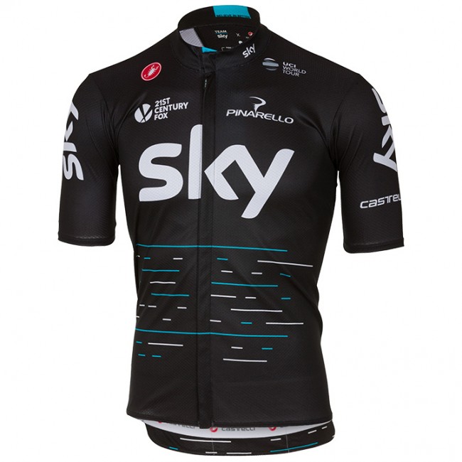 2017 Sky Pro Radtrikot Kurzarm Schwarz 2017 Sky Pro Radtrikot Kurzarm Schwarz