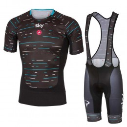 Sky Pro 2017 Prosecco Fahrradbekleidung Satz Radtrikot Kurzarm+Kurz Trägerhose Schwarz Sky Pro 2017 Prosecco Fahrradbekleidung Satz Radtrikot Kurzarm+Kurz Trägerhose Schwarz