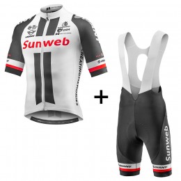 2017 Sunweb Pro Weiß Fahrradbekleidung Satz Radtrikot Kurzarm+Kurz Trägerhose 2017 Sunweb Pro Weiß Fahrradbekleidung Satz Radtrikot Kurzarm+Kurz Trägerhose