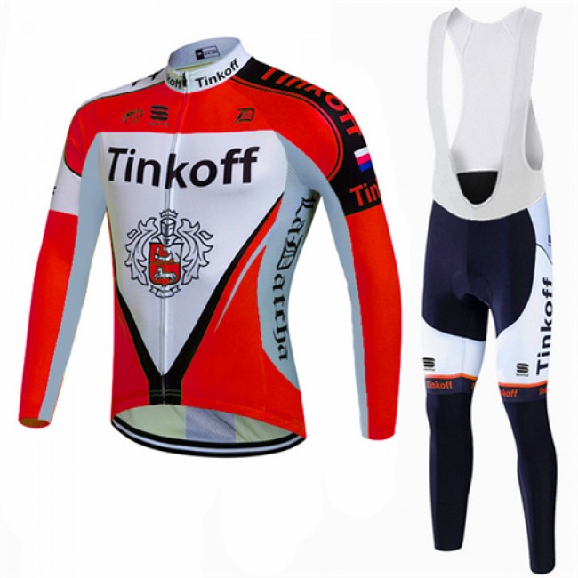 2017 Tinkoff Rot Fahrradbekleidung Satz Radtrikot Langarm+Lang Trägerhose 2017 Tinkoff Rot Fahrradbekleidung Satz Radtrikot Langarm+Lang Trägerhose