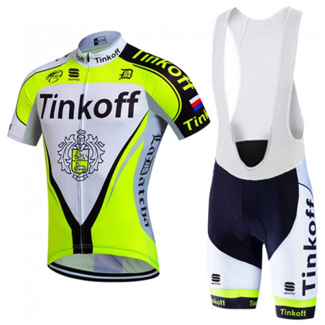 2017 Tinkoff Gelb Fahrradbekleidung Satz Radtrikot Kurzarm+Kurz Trägerhose 2017 Tinkoff Gelb Fahrradbekleidung Satz Radtrikot Kurzarm+Kurz Trägerhose