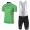 2017 Tour de France Grün Fahrradbekleidung Satz Radtrikot Kurzarm+Kurz Trägerhose