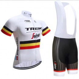 Trek Segafredo 2017 Fahrradbekleidung Satz Radtrikot Kurzarm+Kurz Trägerhose Weiß