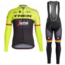 Trek Segafredo 2017 Fahrradbekleidung Satz Radtrikot Langarm+Lang Trägerhose Gelb Trek Segafredo 2017 Fahrradbekleidung Satz Radtrikot Langarm+Lang Trägerhose Gelb